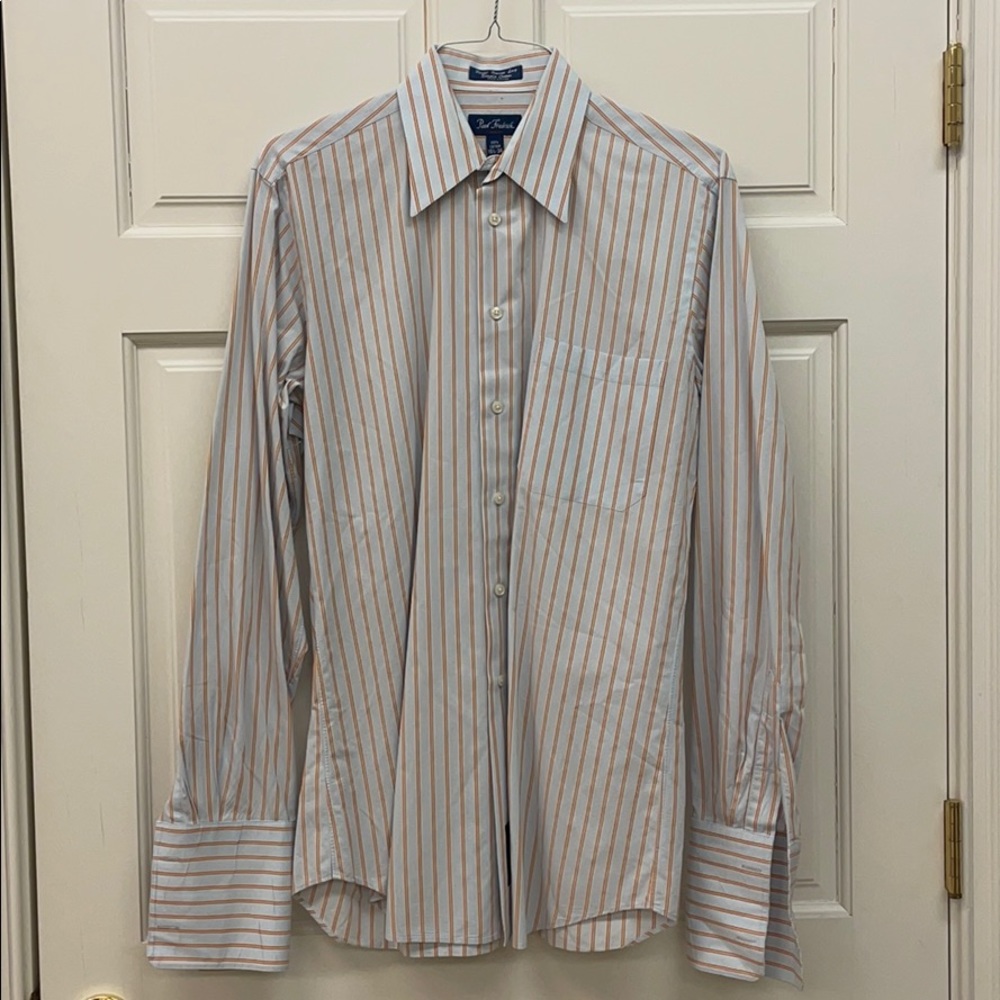 Paul Fredrick Stripes Button-Down (15.5-36)